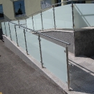 Inox staklena ograda Klaka