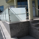 Inox staklena ograda Klaka