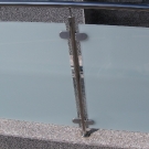 Inox staklena ograda Klaka